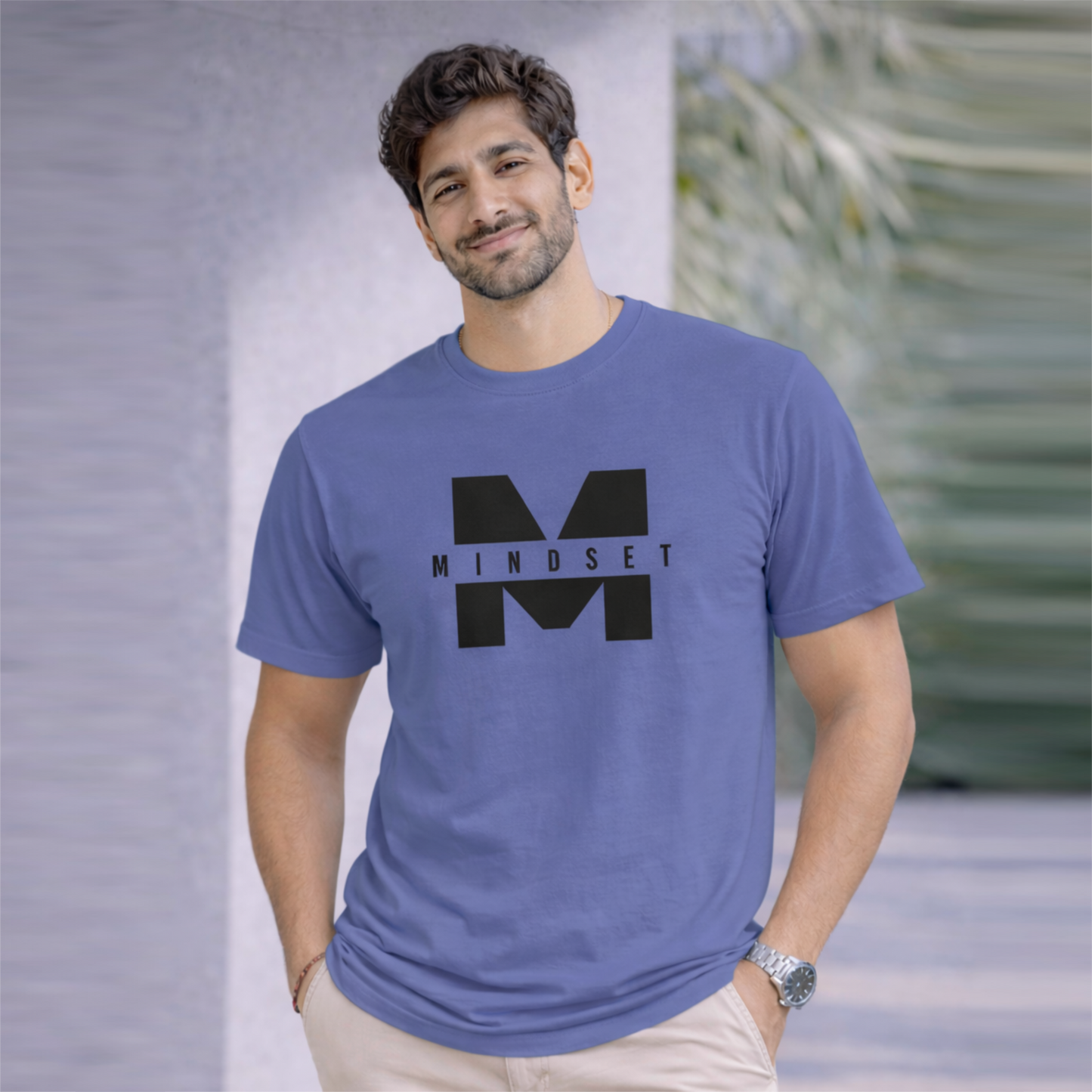 Bhokals "Mindset" Printed Round Neck, Cotton, Super Soft T-Shirt