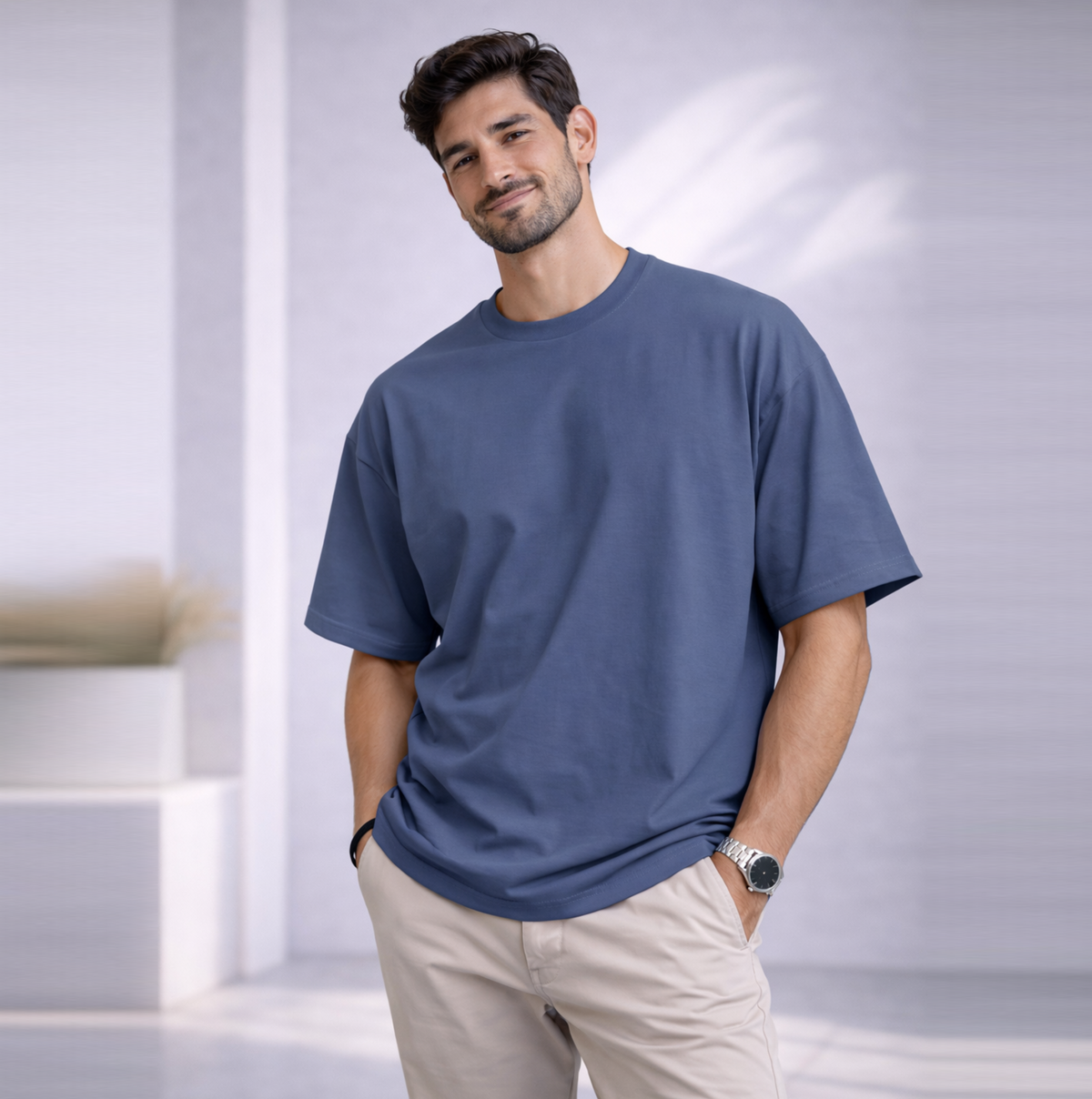 Bhokals "Plain Oversized" Cotton T-Shirt – Super Soft Comfort, Effortless Style