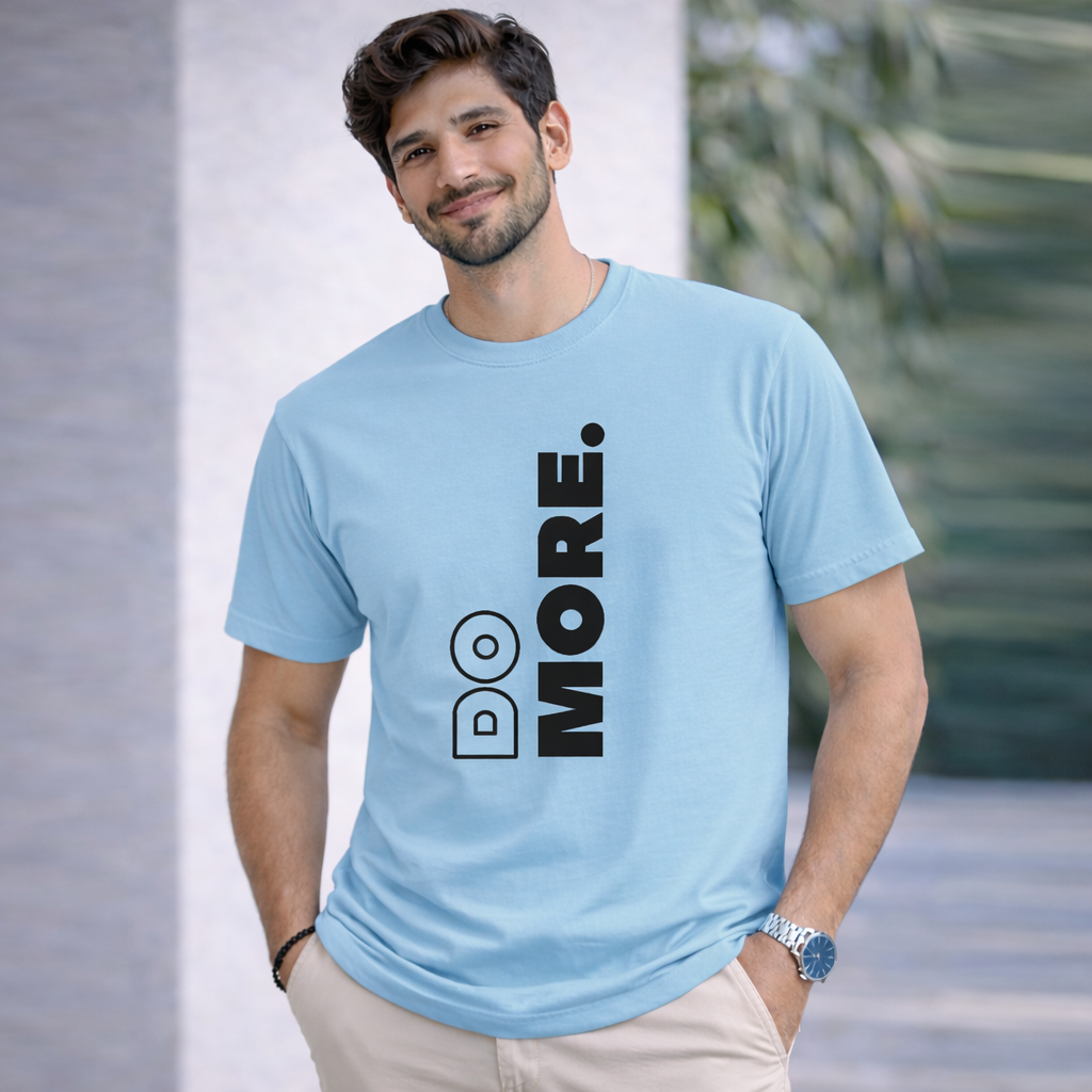 Bhokals "Do More" Printed, Round Neck, Cotton, Super Soft T-Shirt
