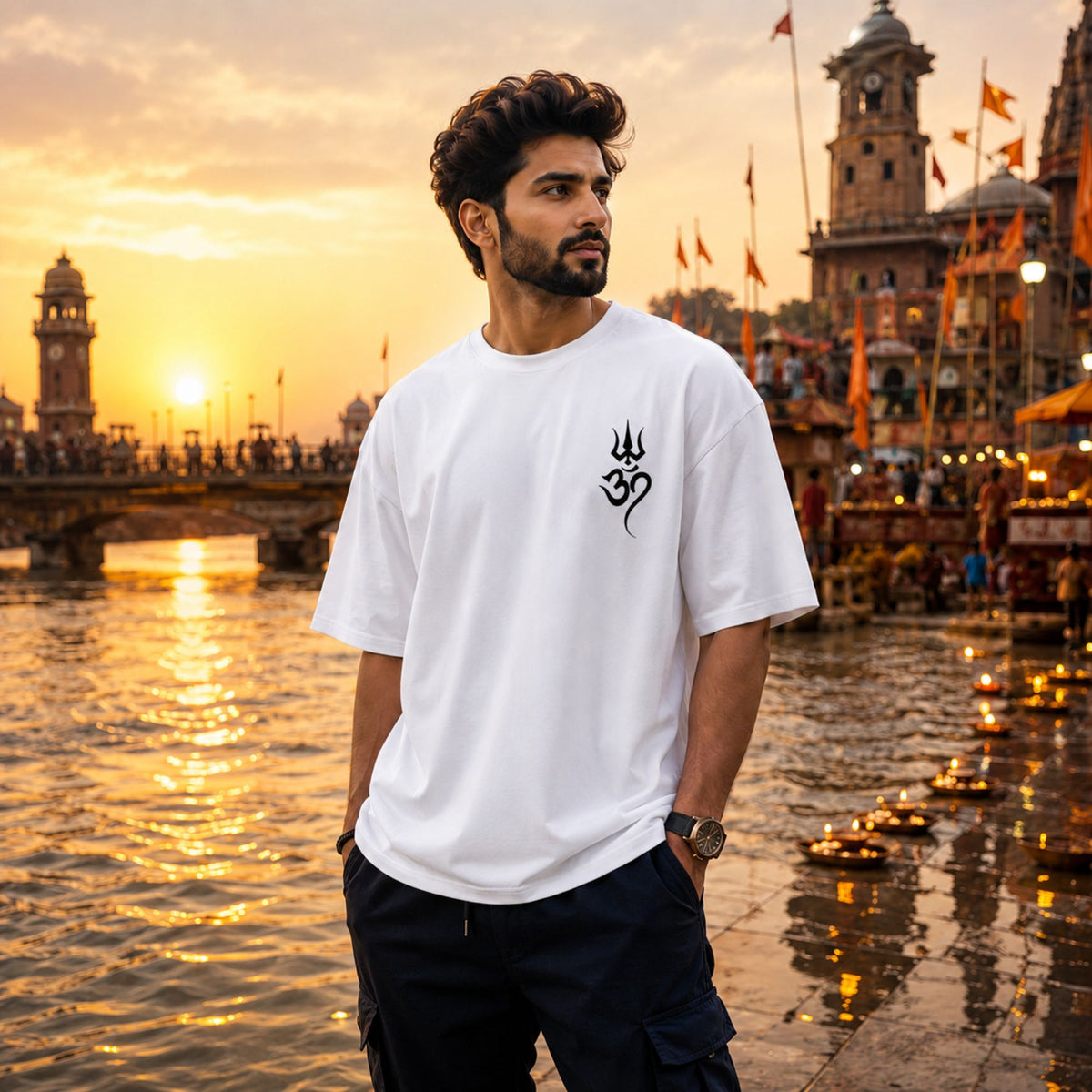 Om Trident Tee