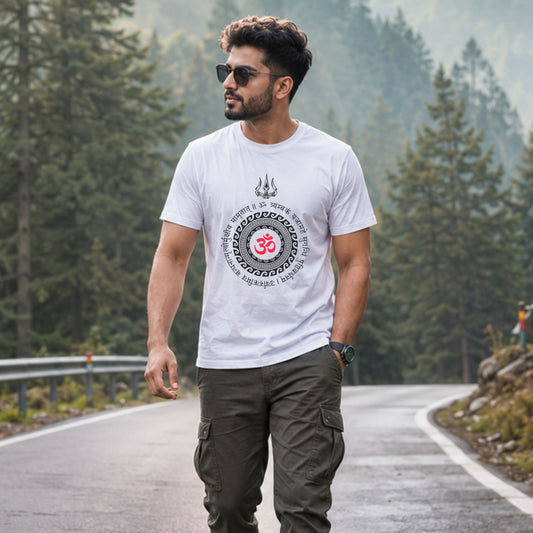 Crimson Om Trident Tee