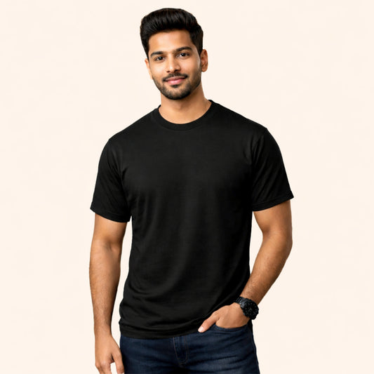 Plain Cotton Round neck Men T-Shirt