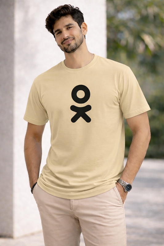 Bhokals " OK " Printed, Round Neck, Cotton, Super Soft T-Shirt