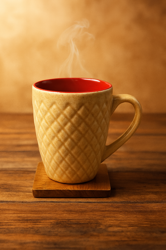 Bhokals Bone China Brown Cream Coffee Mug