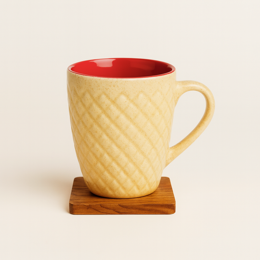 Bhokals Bone China Brown Cream Coffee Mug