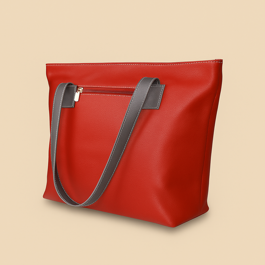 Leather Solid Maroon Women Shoulder Bag