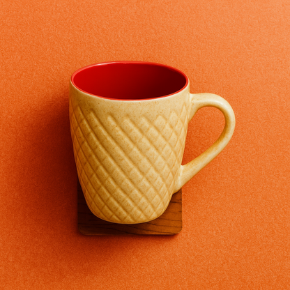 Bhokals Bone China Brown Cream Coffee Mug
