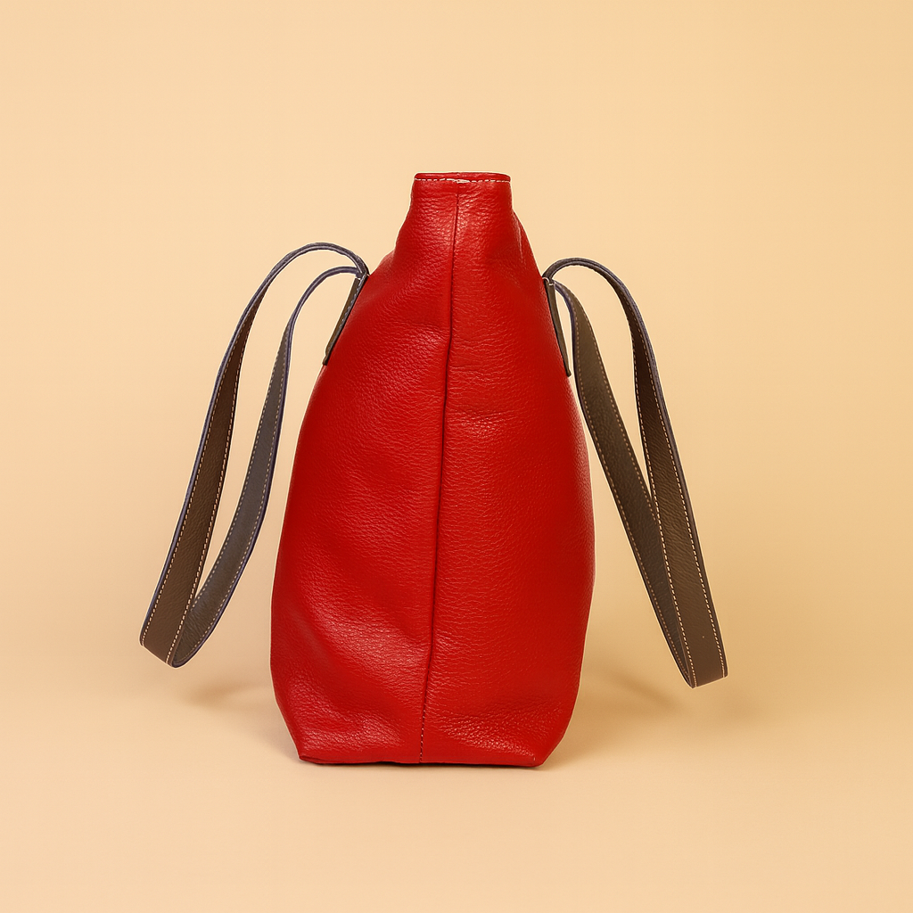 Leather Solid Maroon Women Shoulder Bag