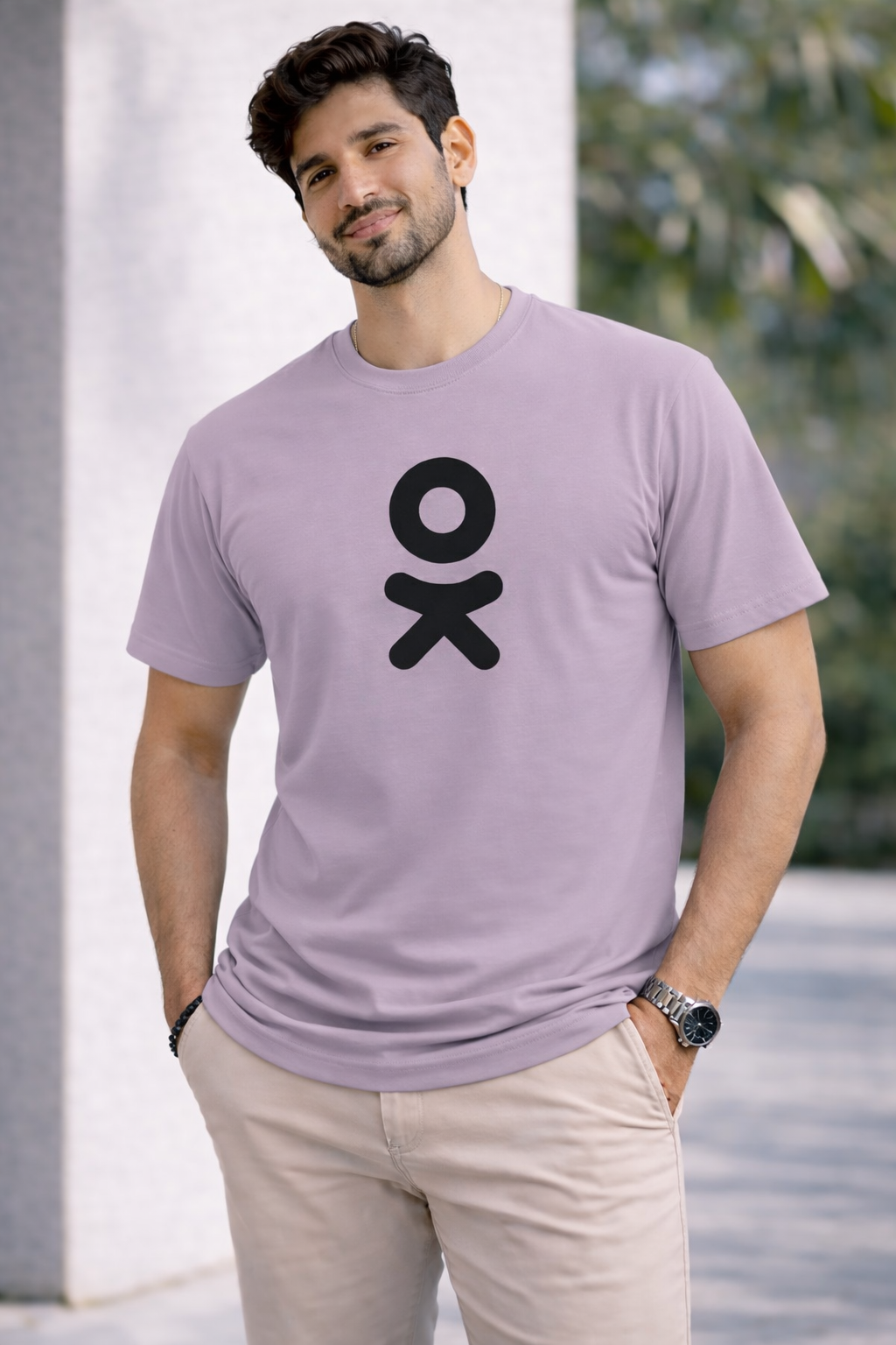 Bhokals " OK " Printed, Round Neck, Cotton, Super Soft T-Shirt
