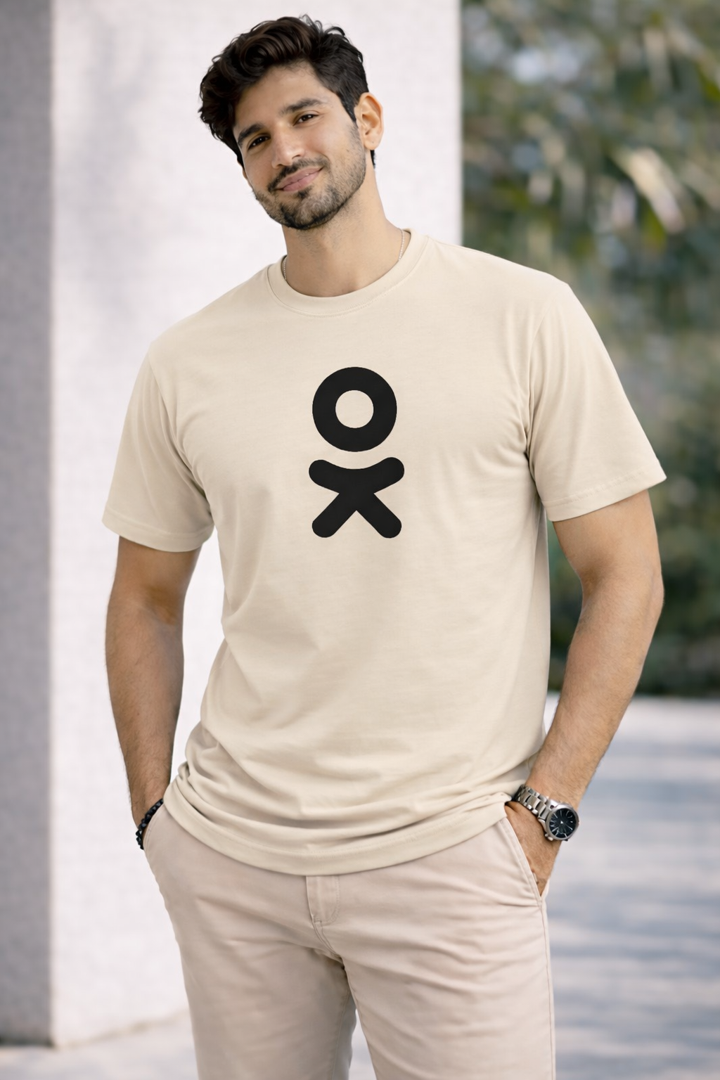 Bhokals " OK " Printed, Round Neck, Cotton, Super Soft T-Shirt
