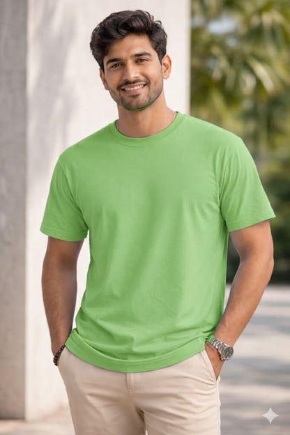 Bhokals Plain , Round Neck, Cotton, Super Soft T-Shirt