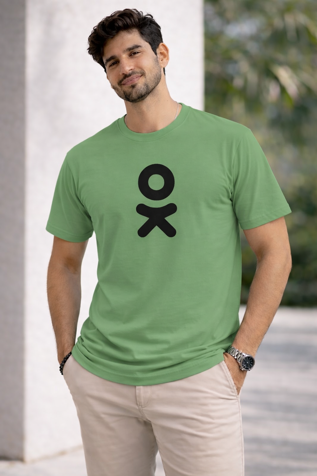 Bhokals " OK " Printed, Round Neck, Cotton, Super Soft T-Shirt