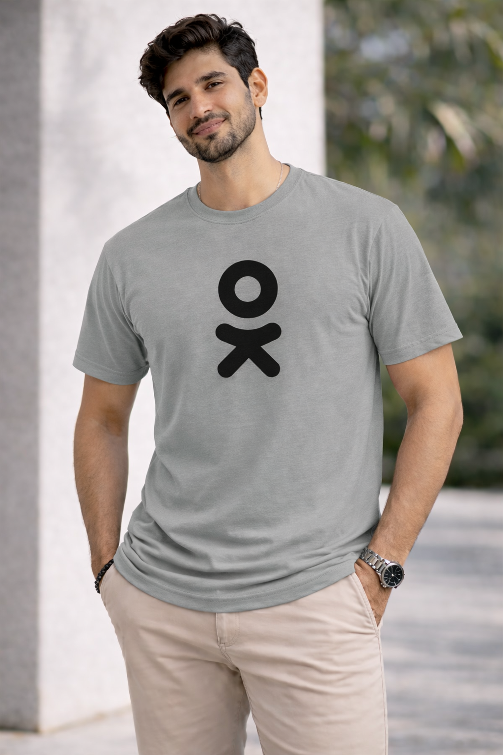 Bhokals " OK " Printed, Round Neck, Cotton, Super Soft T-Shirt