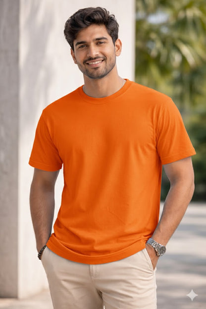 Bhokals Plain , Round Neck, Cotton, Super Soft T-Shirt
