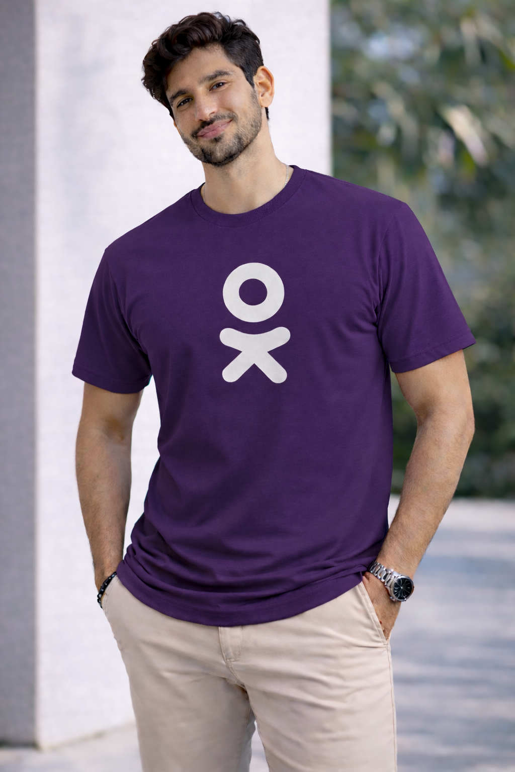 Bhokals " OK " Printed, Round Neck, Cotton, Super Soft T-Shirt