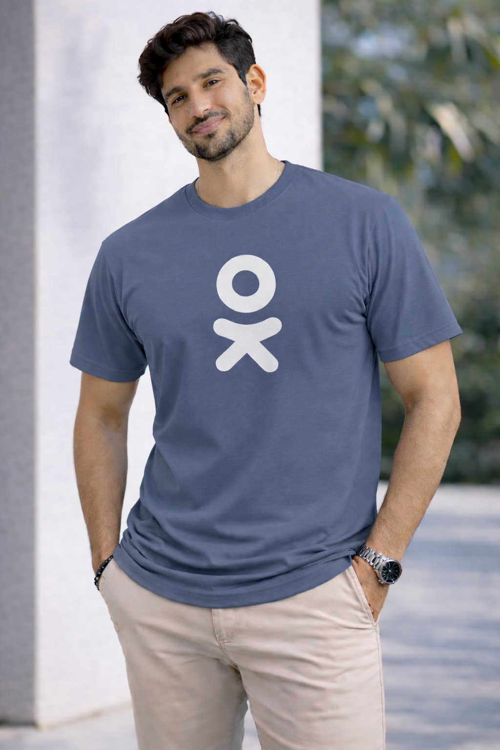 Bhokals " OK " Printed, Round Neck, Cotton, Super Soft T-Shirt