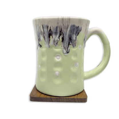 Bhokals Big Dots Light Green Round Coffee Mug