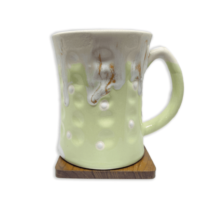 Bhokals Big Dots Green Round Coffee Mug