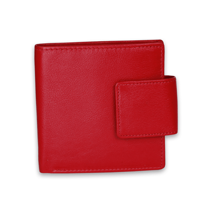Leather Red Women Pocket Wallet