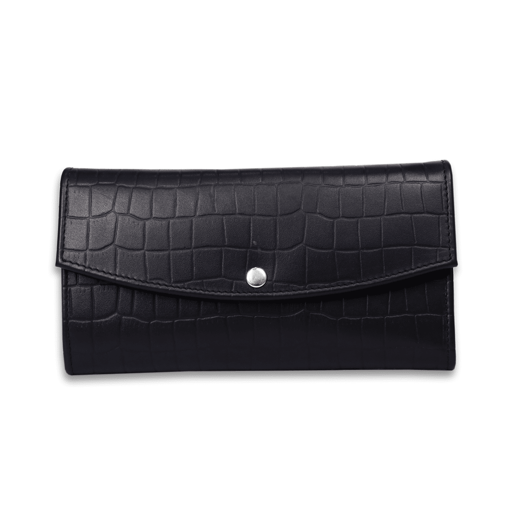 Leather Black Texture Women Wallet