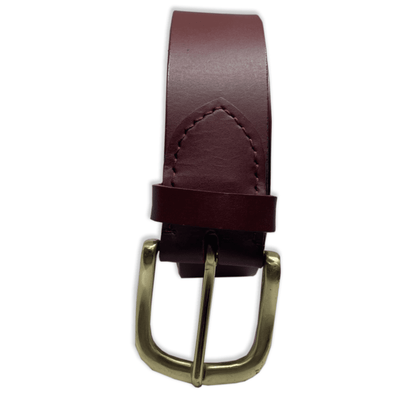 Bhokals Men Solid Red Formal Leather Belt