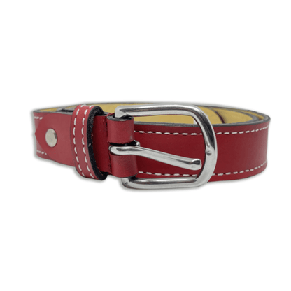 Bhokals Women Red Leather Belt