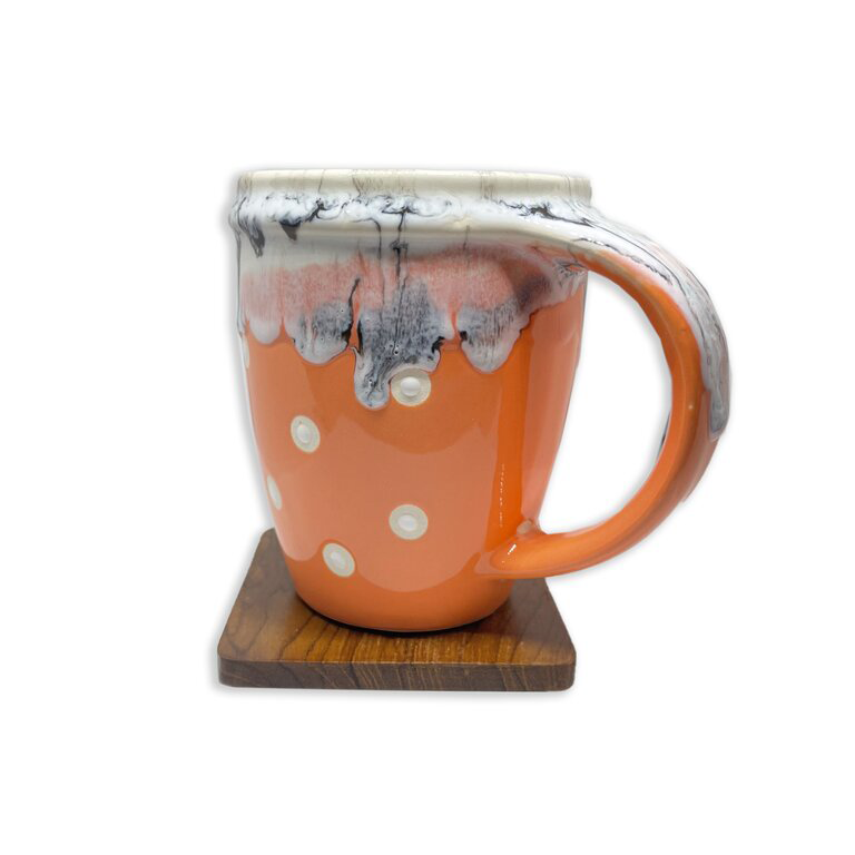 Bhokals Big Dots Orange Coffee Mug