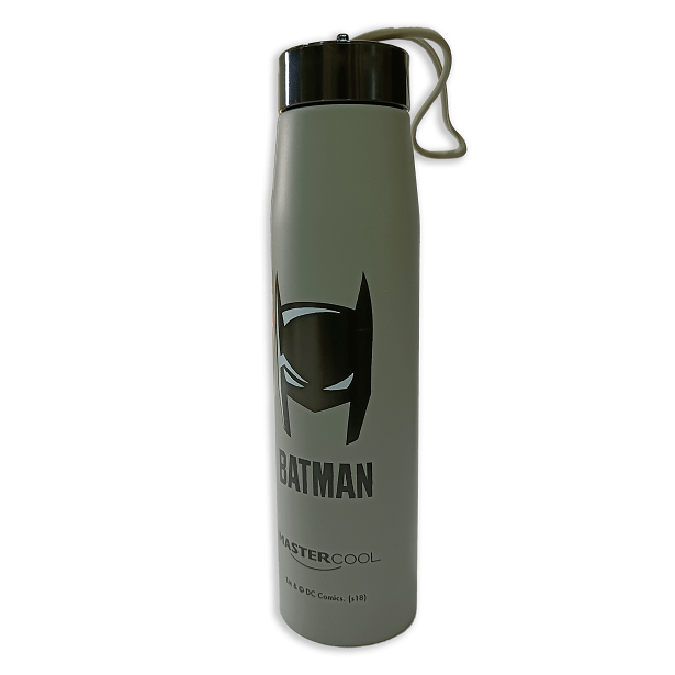 Master Cool Batman Printed Grey Steel Water Bottle