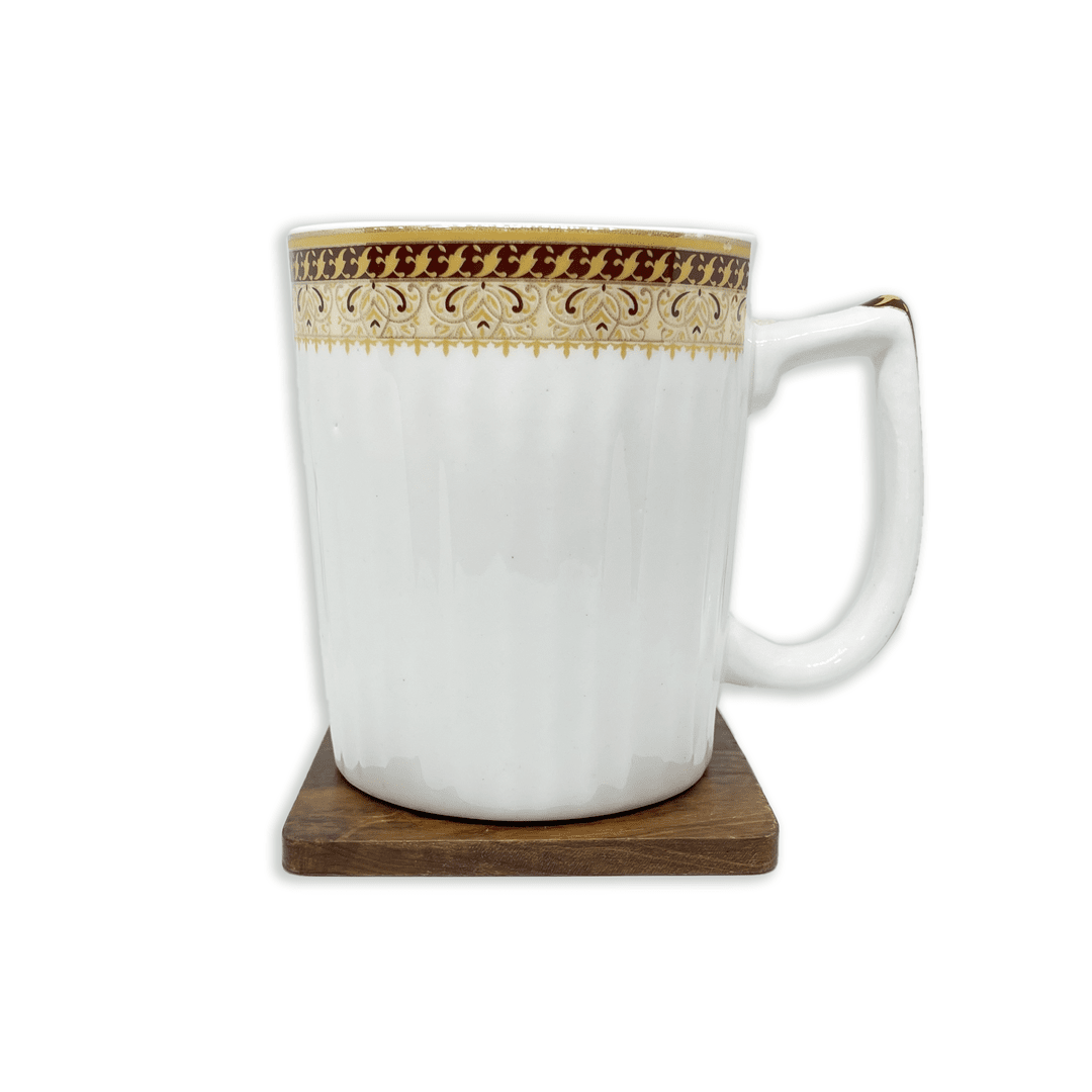 Bhokals Border Texture White Coffee Mug