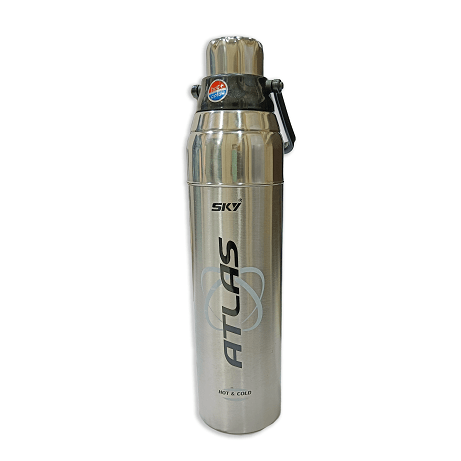 Sky Atlas Printed 1600ml  Silver Pu Layer Steel Water Bottle