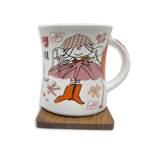 Bhokals Baby Doll Red Printed White Coffee Mug