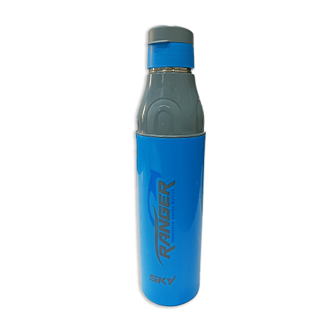 Sky Ranger Printed 1000ml Blue Stainless Steel Water Bottle