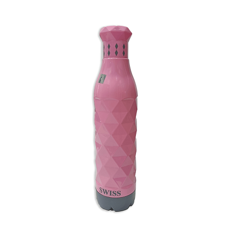 Swiss Printed Pu 750ml Pink Water Bottle