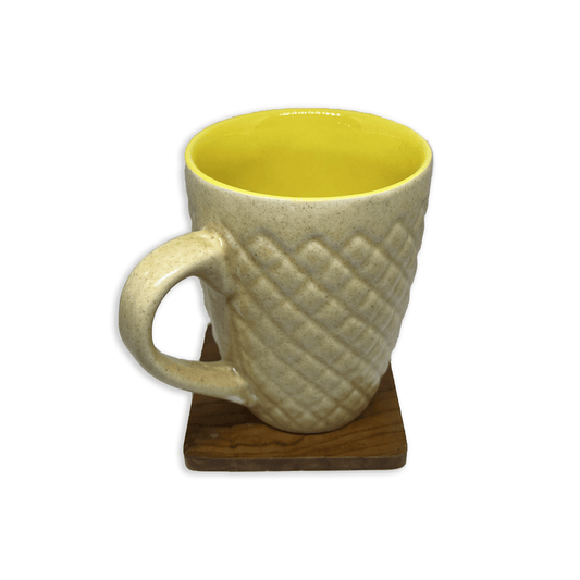 Bhokals Bone China Yellow Cream Coffee Mug