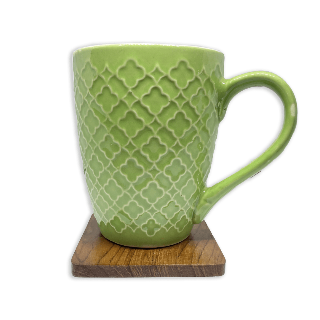 Bhokals Flower Texture Green Coffee Mug