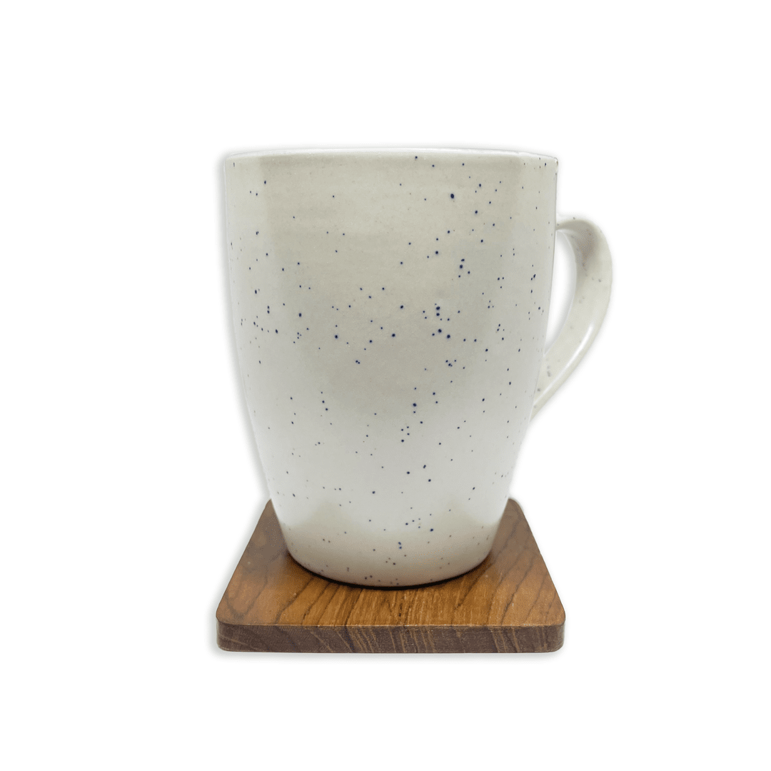 Bhokals Dots Print Sea Green White Coffee Mug