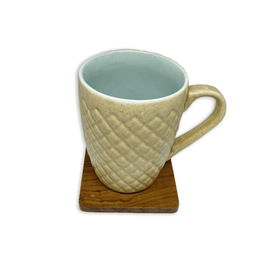 Bhokals Bone China Sky Blue Cream Coffee Mug