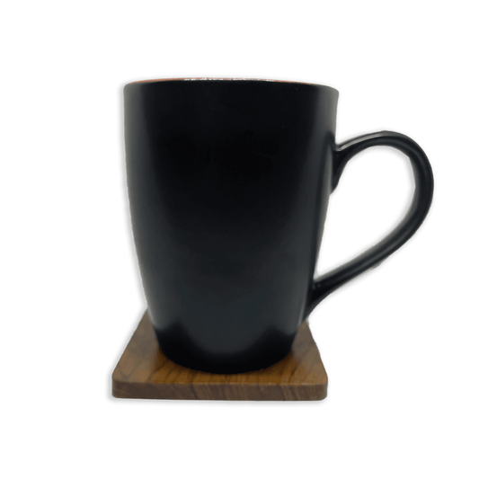 Bhokals Dual Print Red Solid Black Coffee Mug