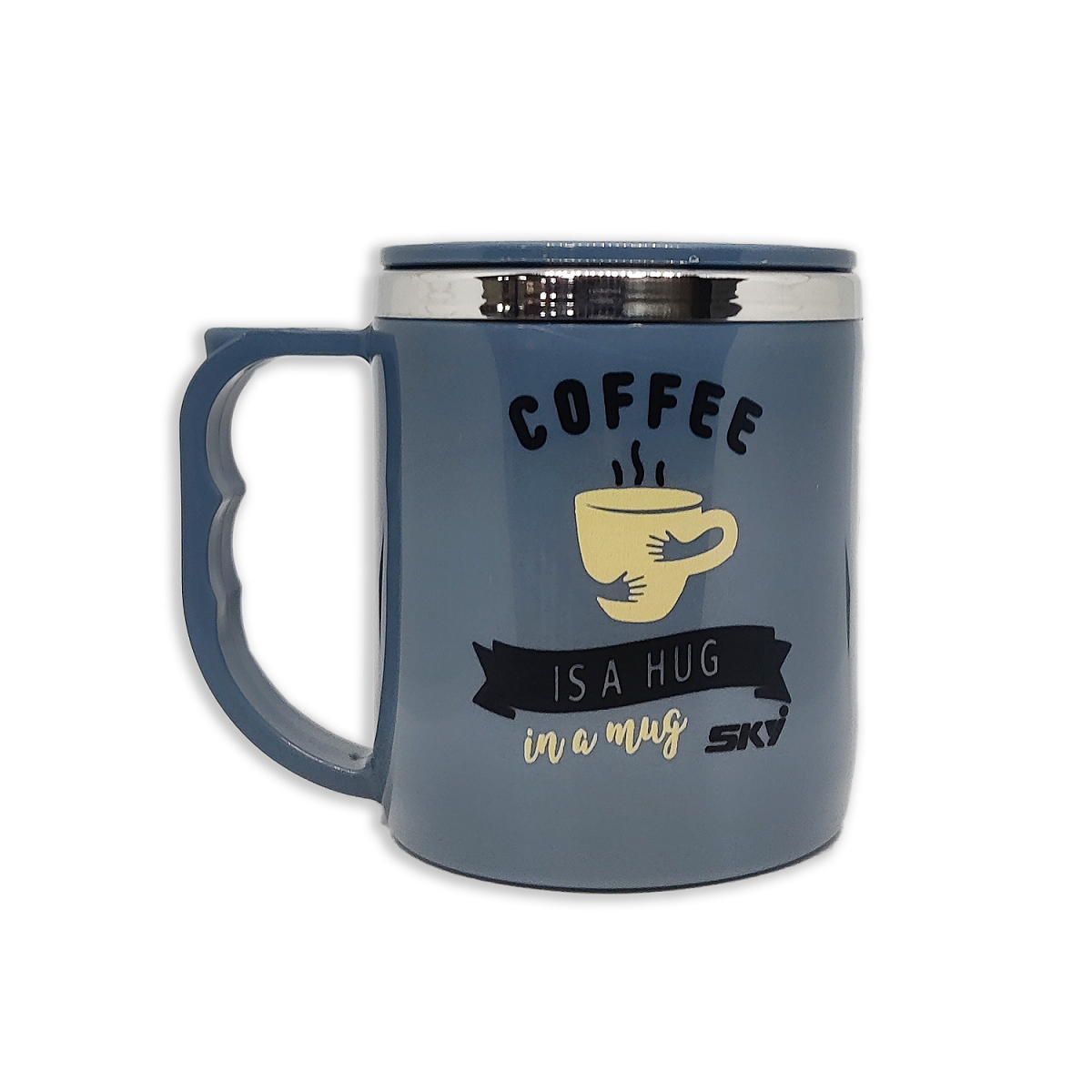 Jolly Steel Small Grey Coffee Mug