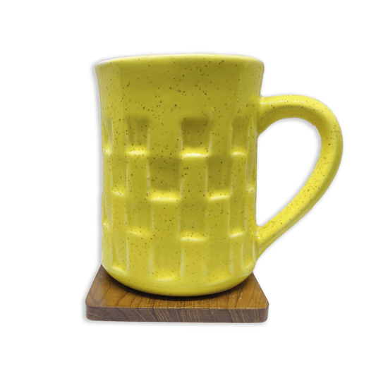Bhokals Texture Pattern Yellow Coffee Mug