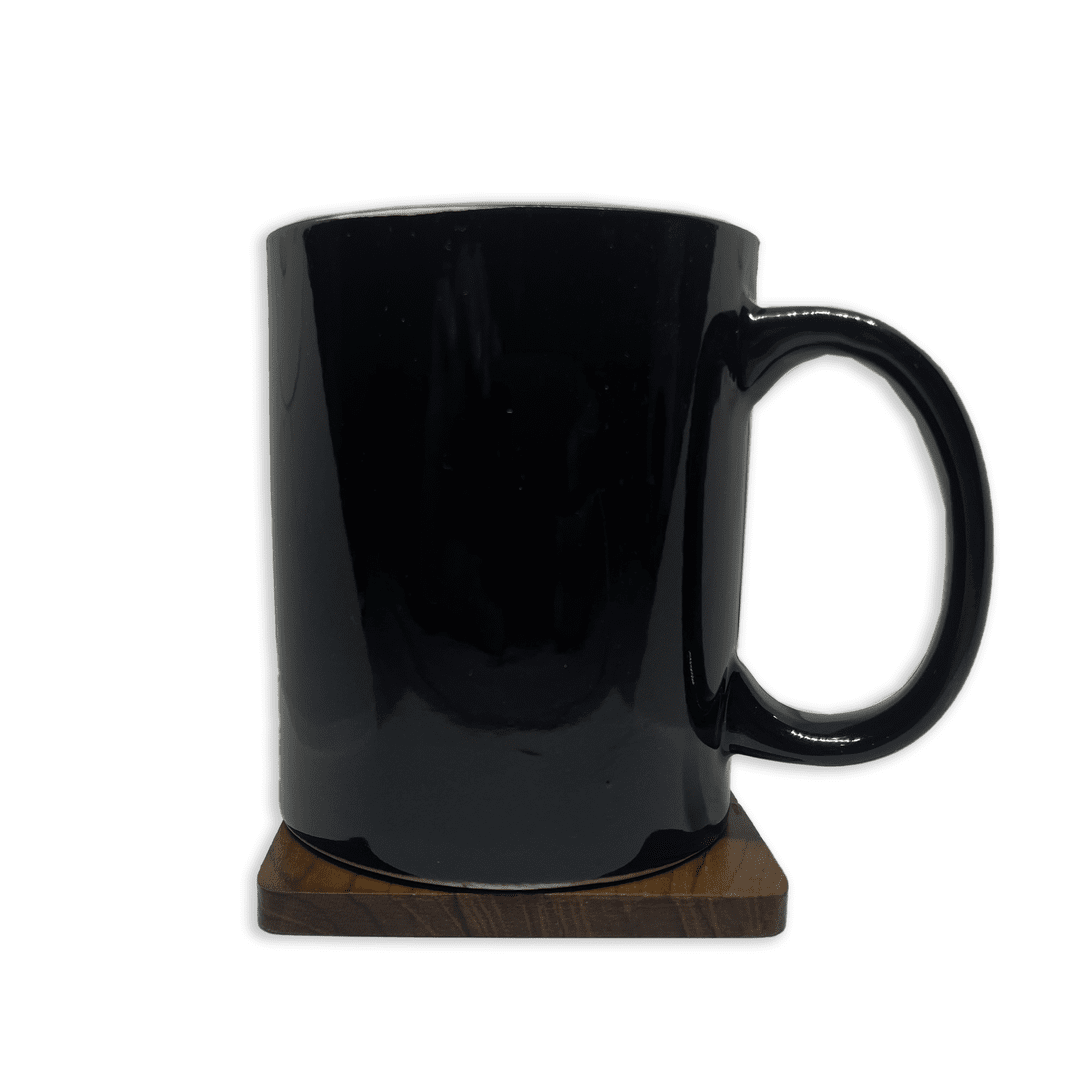 Bhokals Solid Black Round Coffee Mug