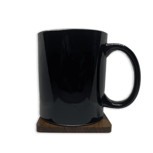 Bhokals Solid Black Round Coffee Mug