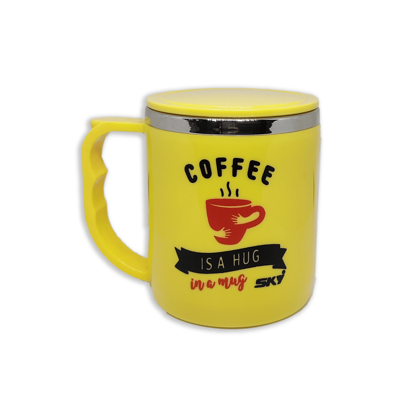 Jolly Steel Small Yellow Coffee Mug