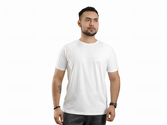 Plain Cotton Round neck Men T-Shirt