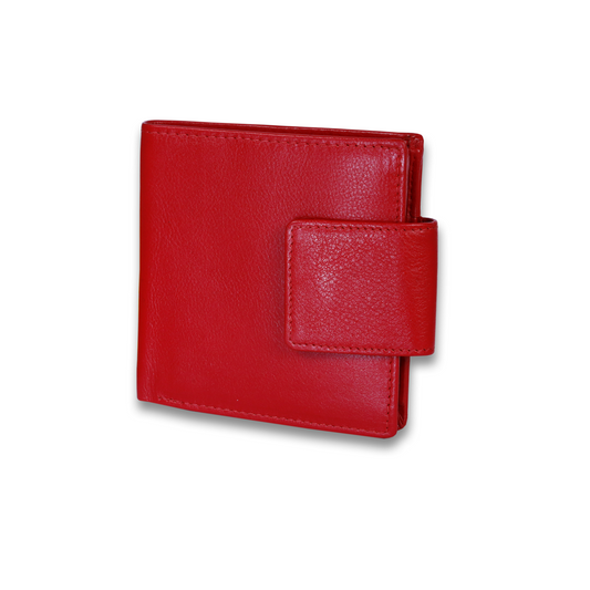 Leather Red Women Pocket Wallet