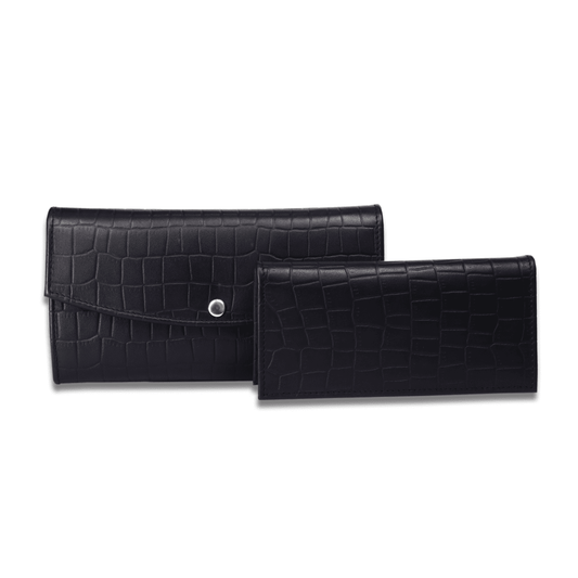 Leather Black Texture Women Wallet