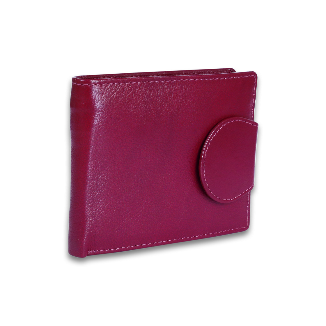 Leather Solid Purple Women Pocket Wallet