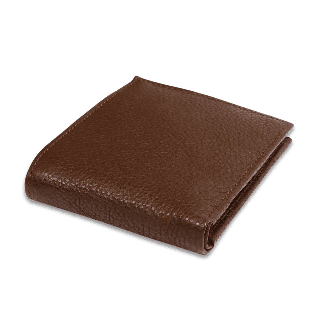 Leather Solid Brown  Men Wallet