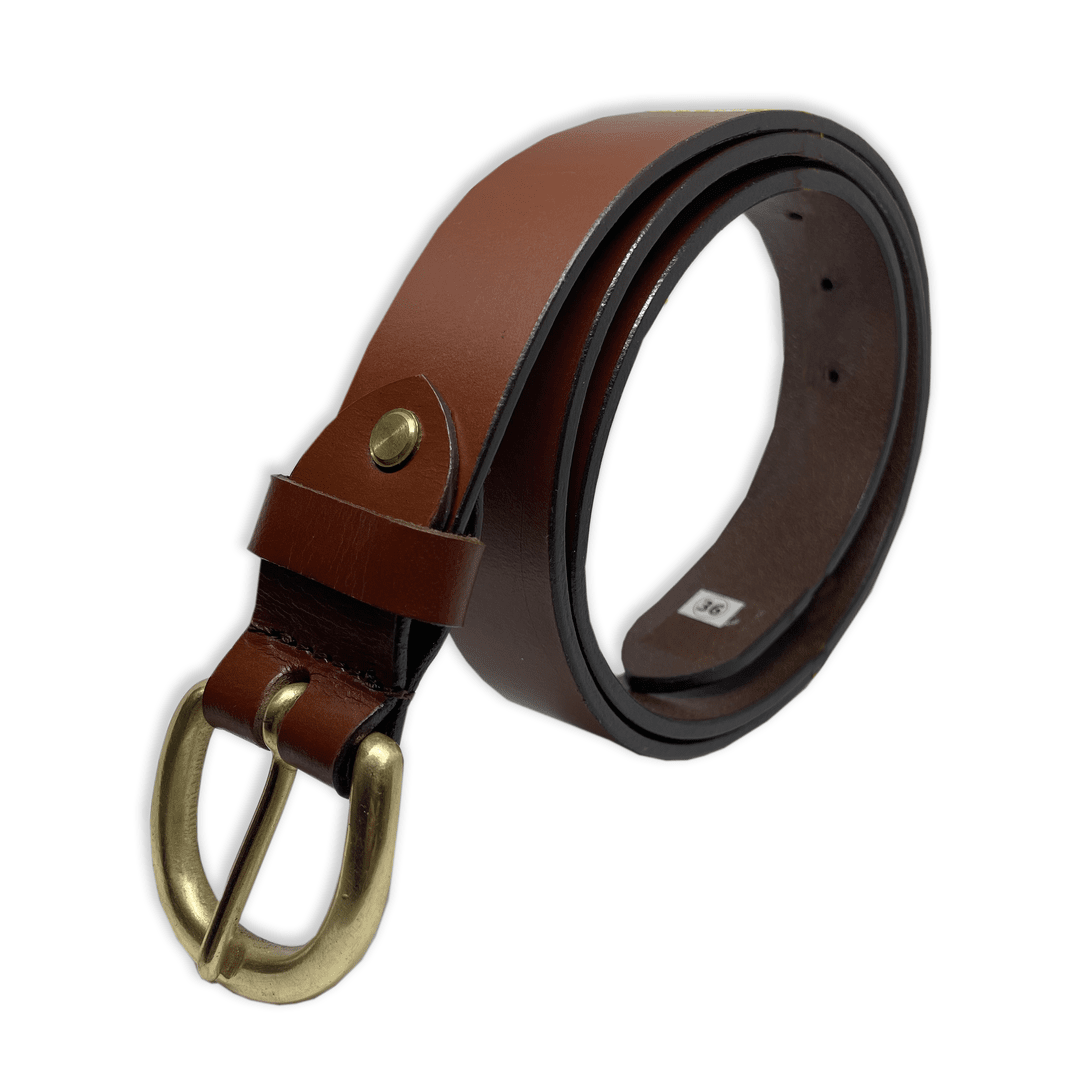 Bhokals Men Brown Formal Leather Belt