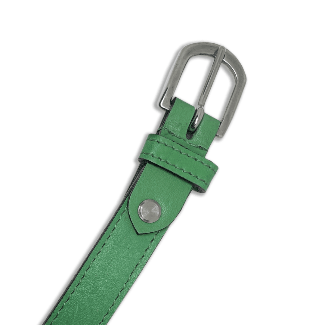 Bhokals Women Light Green Leather Belt